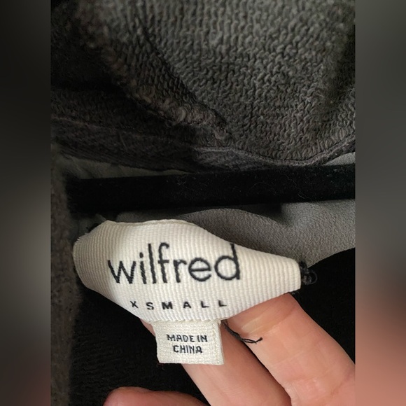 Wilfred Free Rousseau Sweater Zip Up Long Sleeve Jacket Gray Size XSmall - Picture 4 of 5